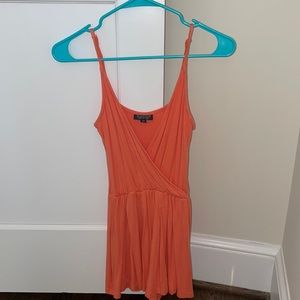 Topshop Orange Romper